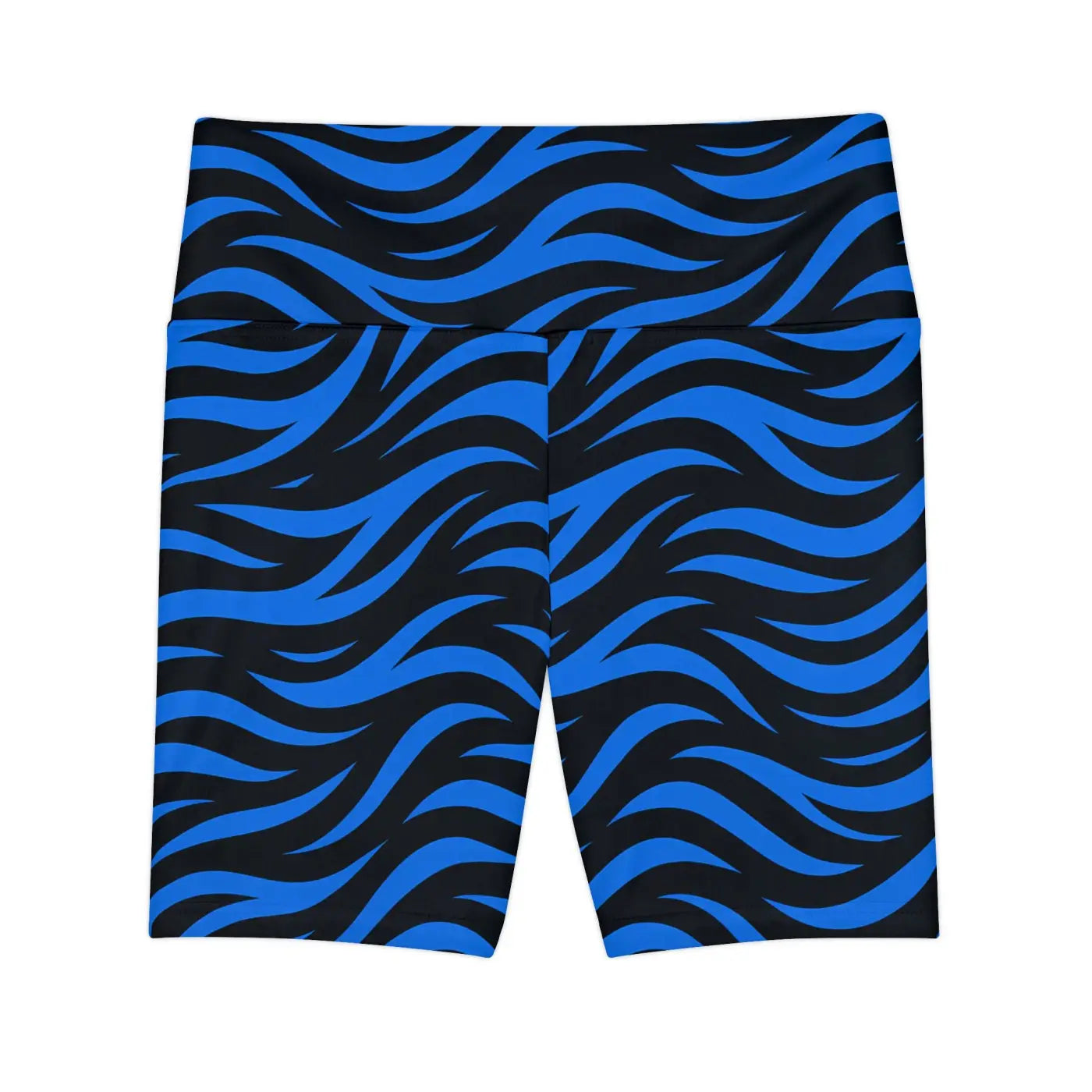 Stylish Blue Striped Workout Shorts - Gym Gear - Dipaliz